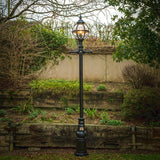 Victorian style globe lamp post in cast iron 3m (H2801)