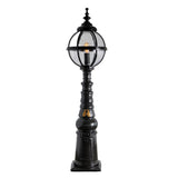Victorian style globe pedestal light in cast iron 1.59m (H2813)