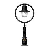 Classic railway style pedestal light in cast iron and steel 1.21m (H308)