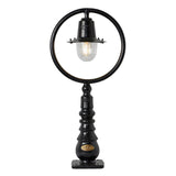 Classic railway style pedestal light in cast iron and steel 0.75m (H309)