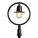 Classic railway style lamp post in cast iron and steel 1.49m (H314)