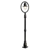 Classic railway style lamp post in cast iron and steel 1.49m (H314)