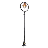 Copper railway style lamp post in cast iron and steel 2.73m (H316C)