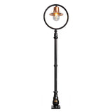 Copper railway style lamp post in cast iron and steel 2.43m (H317C)