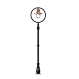Copper railway style lamp post in cast iron and steel 2.43m (H317C)