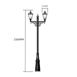 Victorian style large double headed lamp post 3.3m (H032)