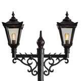 Victorian style large double headed lamp post 3.3m (H032)