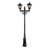Victorian style large double headed lamp post 3.3m (H032)