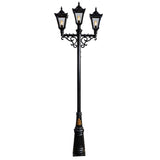 Victorian style large triple headed lamp post 3.5m (H033)