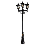 Victorian style large triple headed lamp post 3.5m (H033)