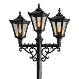 Victorian style large triple headed lamp post 3.5m (H033)