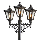 Victorian style large triple headed lamp post 3.5m (H033)
