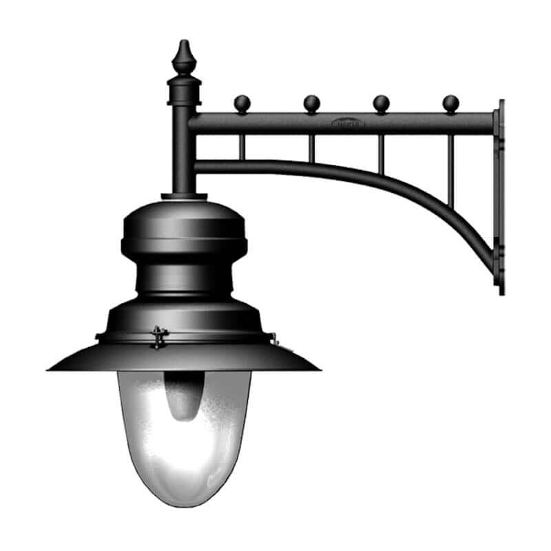 Large classical railway style wall light 0.8m (H340)