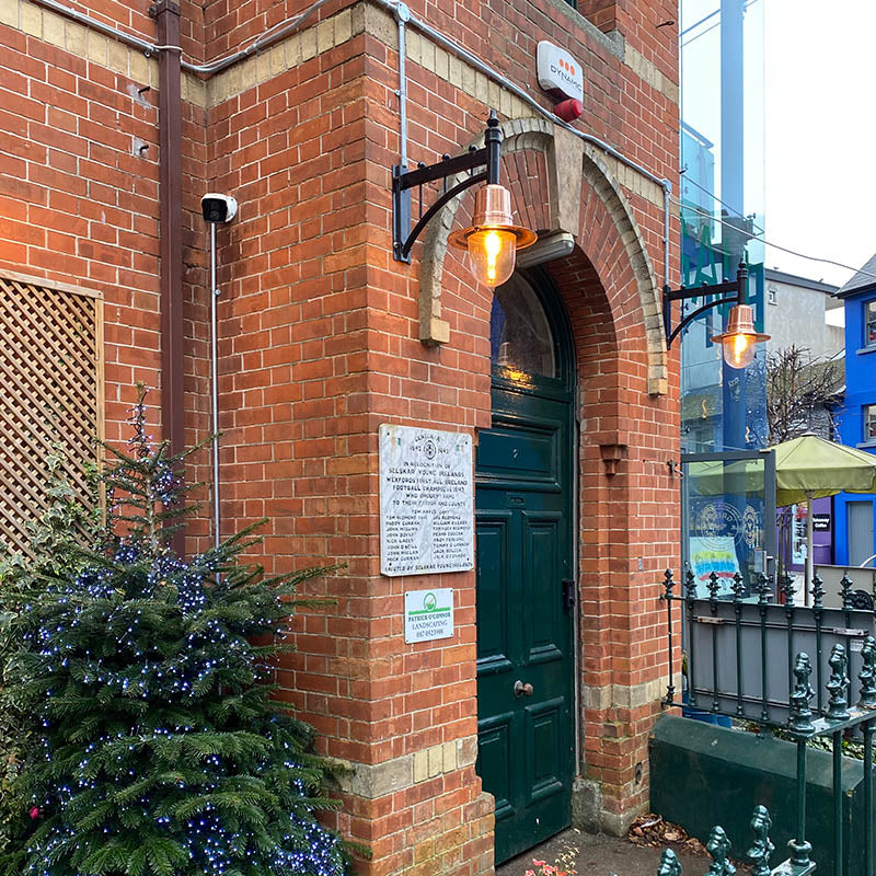 Copper railway style wall light in cast iron and steel 0.62m (H341C)