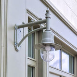 Classic railway style wall light in cast iron and steel 0.62m (H341)