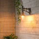 Copper railway style wall light in cast iron and steel 0.37m (H343C)