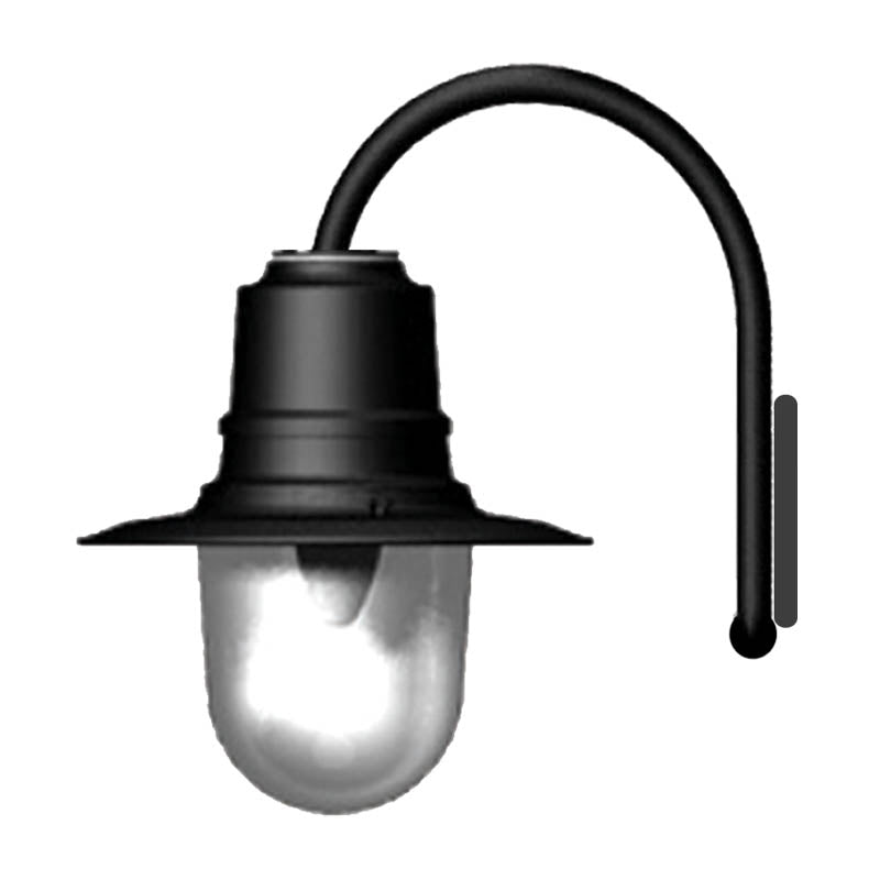 Vintage tear drop wall light in galvanised steel 0.46m (H345)