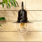 Vintage tear drop wall light in galvanised steel 0.46m (H345)