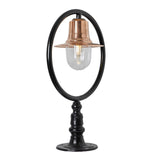 Copper railway style pier light for flat pier caps 0.89m (H351C)