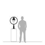 Classic railway style pier light for flat pier caps 0.89m (H351)