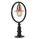 Copper railway style pier light for flat pier caps 0.59m (H352C)