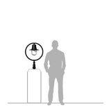 Classic railway style pier light for narrow pier caps 0.81m (H353)