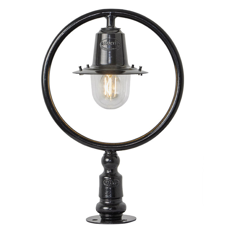 Classic railway style pier light for narrow pier caps 0.52m (H354)