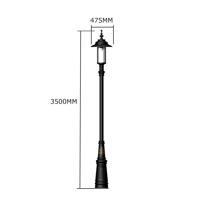 Georgian style lamp post in cast iron and steel 3.5m (H401)