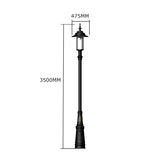 Georgian style lamp post in cast iron and steel 3.5m (H401)
