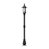 Georgian style lamp post in cast iron and steel 1.39m (H404)