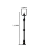 Georgian style lamp post in cast iron and steel 1.39m (H404)