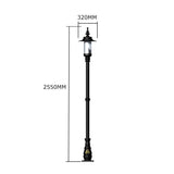 Georgian style lamp post in cast iron and steel 2.55m (H406)