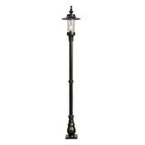Georgian style lamp post in cast iron and steel 2.21m (H407)