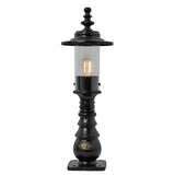 Georgian style pedestal light in cast iron and steel 0.62m (H409)