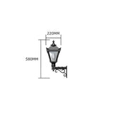 Victorian traditional wall light in dark red (H043fbr)