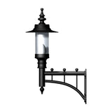 Georgian style wall light in cast iron and steel 0.94m (H441)