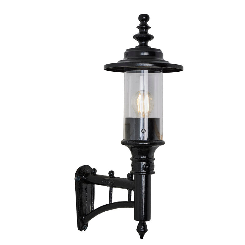 Georgian style wall light in cast iron and steel 0.58m (H443)
