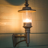 Georgian style wall light in cast iron and steel 0.58m (H443)