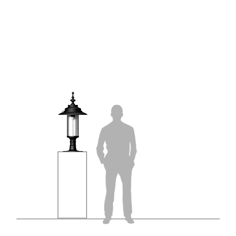 Georgian pier light for large piers 0.96m (H450)
