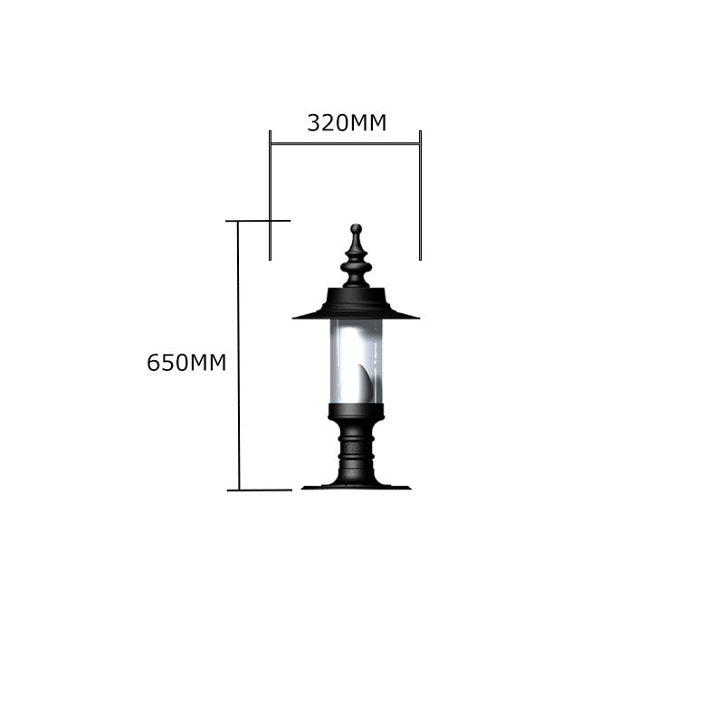 Georgian style pier light for flat piers 0.65m (H451)