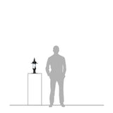 Georgian style pier light for flat piers 0.45m (H452)