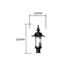 Georgian style pier light in cast iron and steel 0.58m (H453)