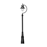 Vintage tear drop lamp post in cast iron and steel 3.7m (H501)