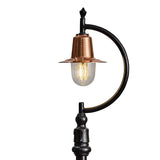 Vintage tear drop lamp post in copper, cast iron and steel 1.5m (H504C)