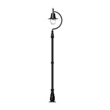Vintage tear drop lamp post in cast iron and steel 2.8m (H506)