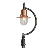 Vintage tear drop lamp post in copper, cast iron and steel 2.8m (H506C)