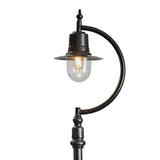 Vintage tear drop lamp post in cast iron and steel 2.8m (H506)