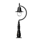 Vintage tear drop pedestal light in cast iron and steel 1.3m (H508)