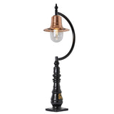 Vintage tear drop pedestal light in copper and cast iron 1.3m (H508C)