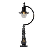 Vintage tear drop pedestal light in cast iron and steel 1.3m (H508)